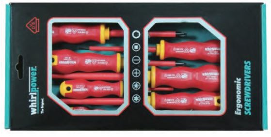 סט מברגים מבודד 1000V שטוח + פיליפס 6 י"ח ווירלפאוור