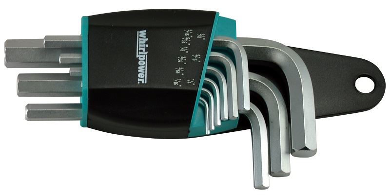 סט מפתחות אלן קצר 1/16"-3/8", 9 י"ח ווירלפאוור