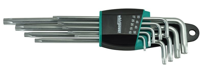 סט מפתחות טורקס ארוך במיוחד, 9 י"ח T10-T50 ווירלפאוור