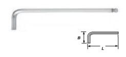 מפתח אלן כדורי 4 מ"מ פלדה ארוך במיוחד, מידות 29 * 144 מ"מ ווירלפאוור