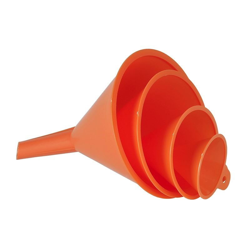 סט משפכים 4 י"ח פלסטיק פרסול