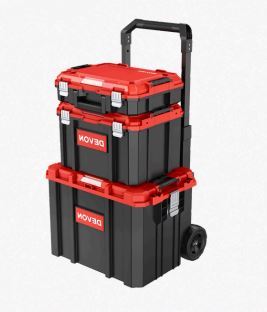 יחידת אחסון 3 קומות DEVON RED עם גלגלים IP65