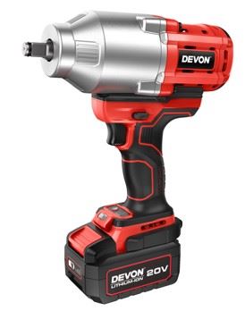 מפקט 20V BL 1000/1500Nm "1/2 כולל 2 סוללות 5.0Ah ומטען 190W