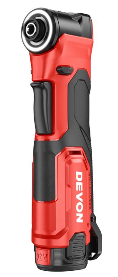 סט מברגת אימפקט 12V זוויתית כולל 2 סוללות 2AH ומטען