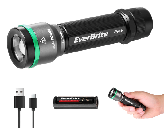 פנס נטען 5000LM מקצועי EVERBRI DURATECH