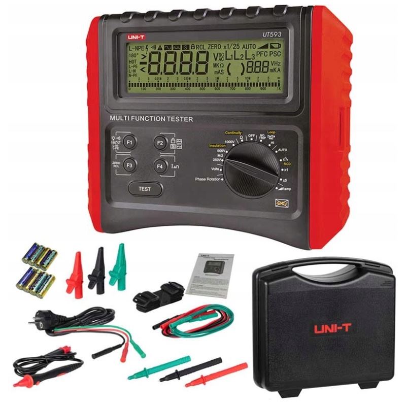 מד התנגדות בידוד ולולאת תקלה – UNI-T UT593