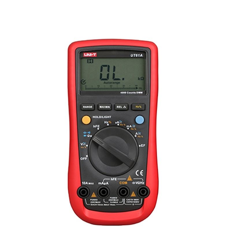 רב מודד דיגיטלי  1000V טמפ' TRUE RMS התנגדות UT61D AC/DC