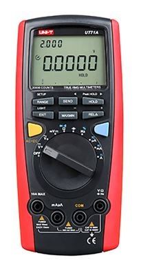רב מודד תצוגה כפולה+קבלים + תדר + UT71A USB