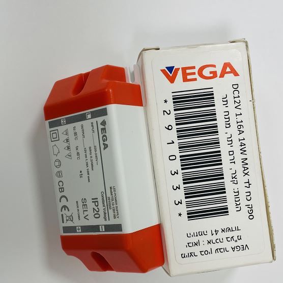 דרייבר אלקטרוני LED 220/12VDC 12W-14W