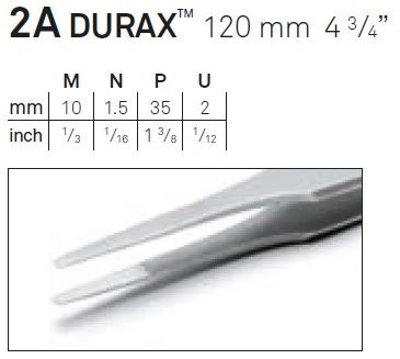 פינצטה מפלדה 2A-DURAX רוביס