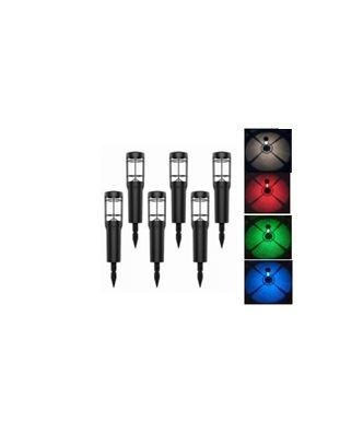 להבה דוקרן לגינה סולארי RGB + 3000K שחור 2 לדים