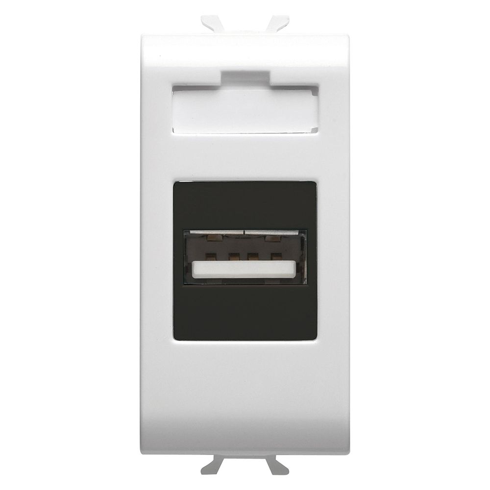קורוס-שקע USB לבן 1 מודול