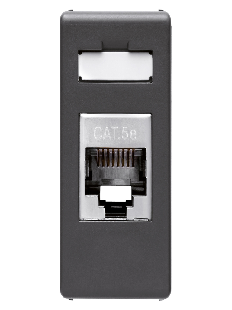 שקע מחשב RJ-45 מסוכך SYS BLACK