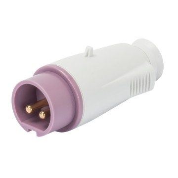 תקע CEE נייד סגול GW IP-44 24V 2X16A