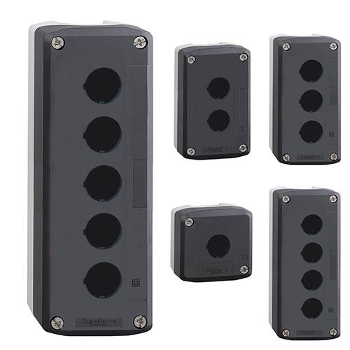 קופסא ללחצן 3 חורים XALD03