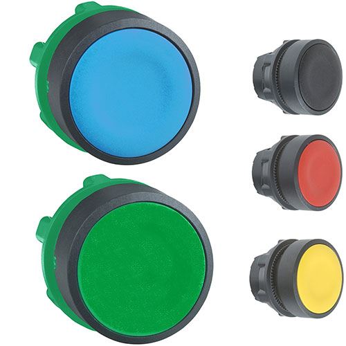 ראש לחצן שטוח שחור ZB5AA2