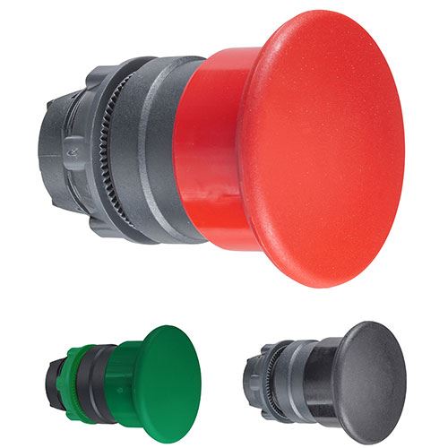 ראש לחצן פטריה קפיצי ירוק ZB5AC3