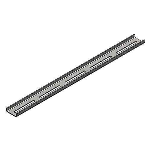 פרופיל מגלוון 40X12X2 U   מנוקב צד 1 חריץ רחב 10X25