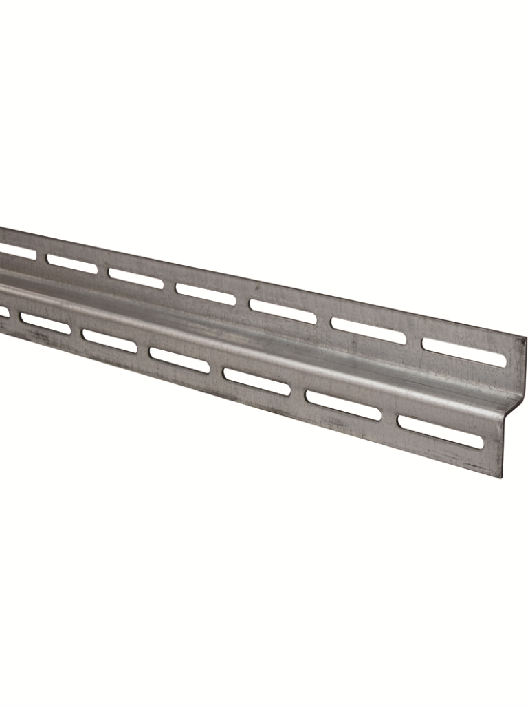 פרופיל מגלוון 50X50X50X2 Z מנוקב 2 צדדים חריץ רחב 10X80