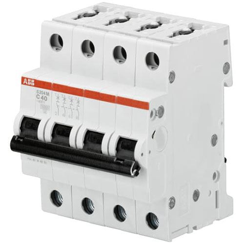 חצי אוטומט 50A 4P 10KA אופיין S204M C