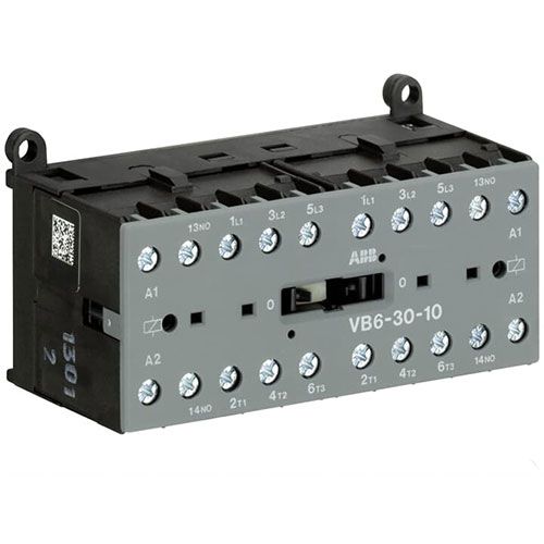 2 מגענים 3 פאזי 5.5HP+מגע עזר VB6 30 10 220 220VAC 1NO