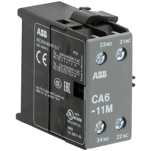 מגע עזר צד CA6 11M 1NO+1NC K6/KC6