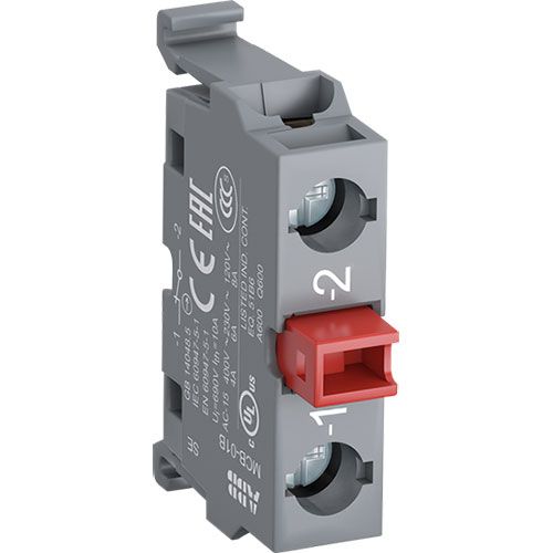 מגע פיקוד ‎‎1NC התקנה לפס MCB-01B