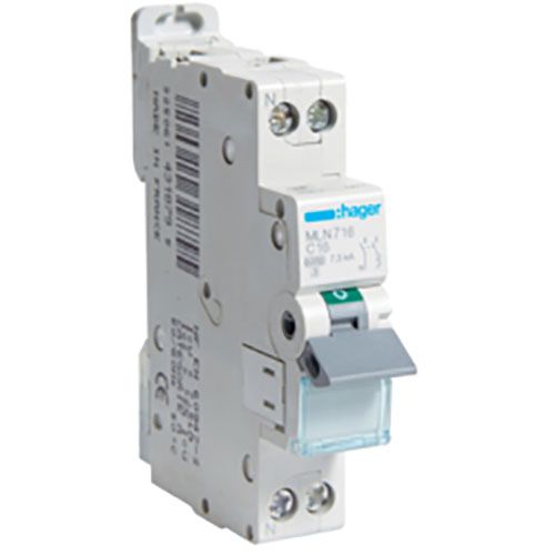 חצי אוטומט HAGER 6KA C 1X16A+N C