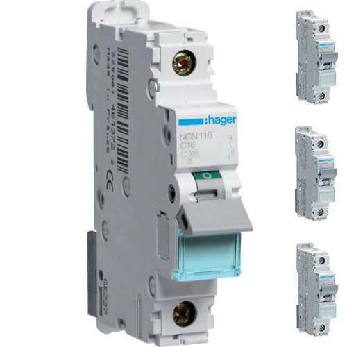 חצי אוטומט HAGER 10KA C 1X10A