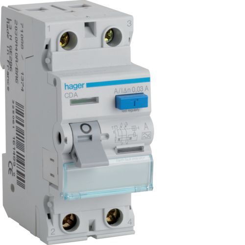ממסר פחת HAGER  30MA 2X40A