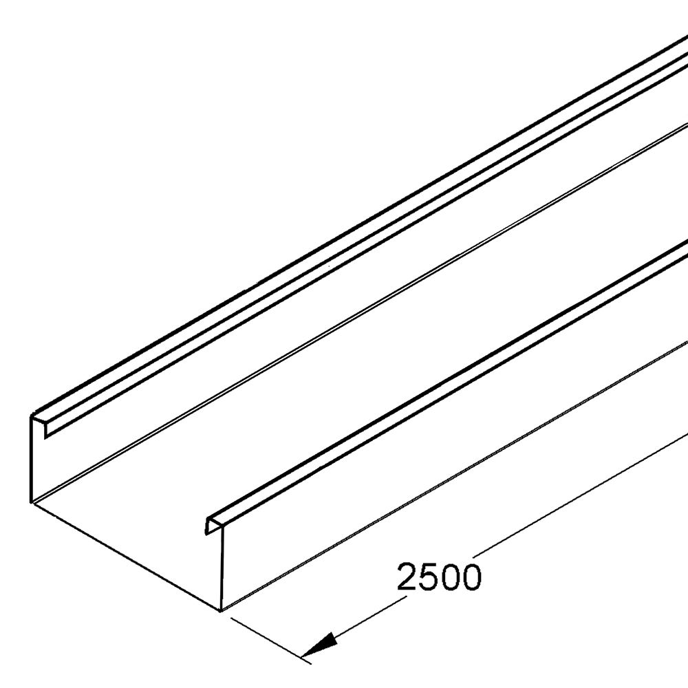 תעלת פח מלא 60X40X0.8