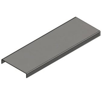 מכסה לתעלת פח מלא 40X0.8
