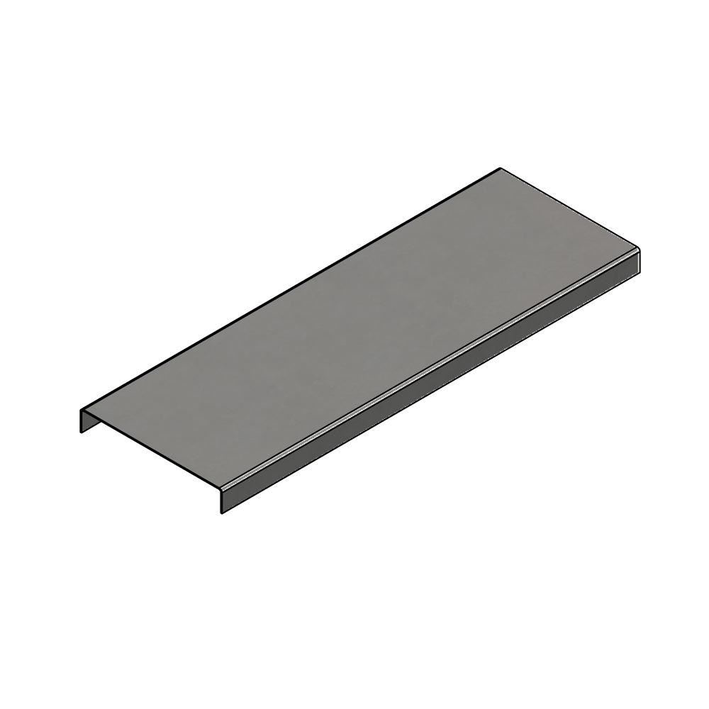 מכסה לתעלת פח מלא 60X0.8