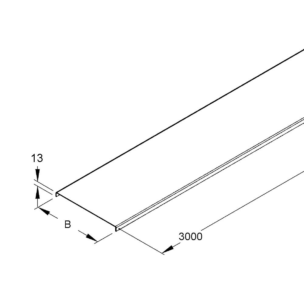 מכסה לתעלת פח מחורצת 400X1.0