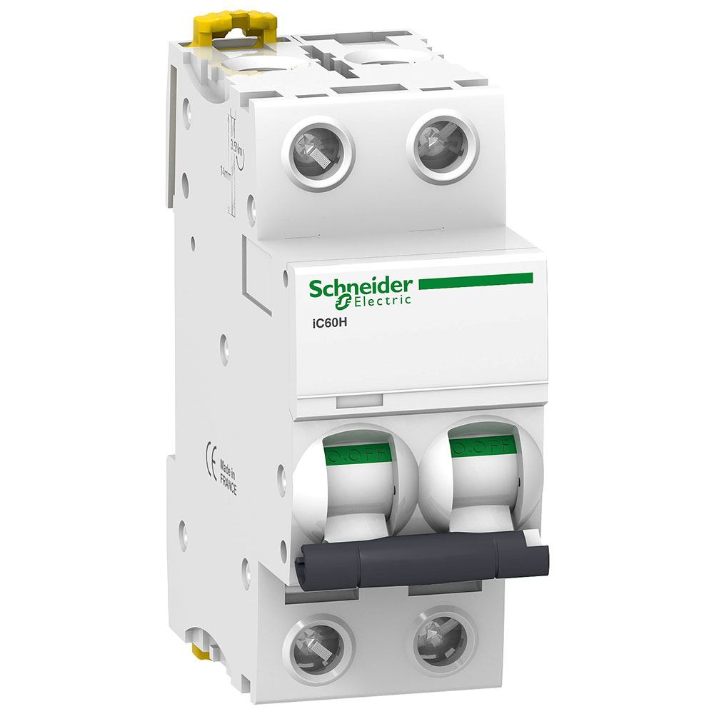 חצי אוטומט אופיין iC60H 2P  6A 10kA C