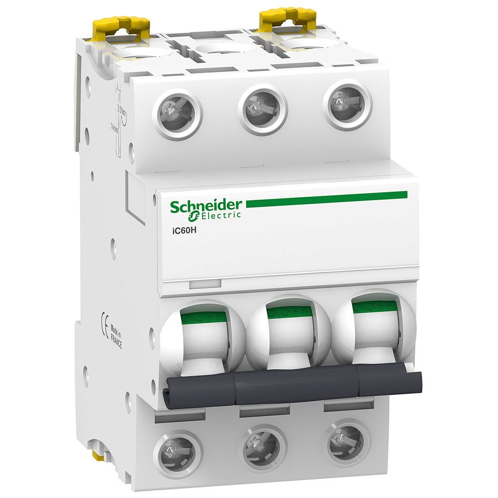 חצי אוטומט אופיין iC60H 3P 40A 10kA C
