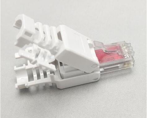 תקע רשת מחשב ללא כלים RJ45 CAT-6 פלסטיק