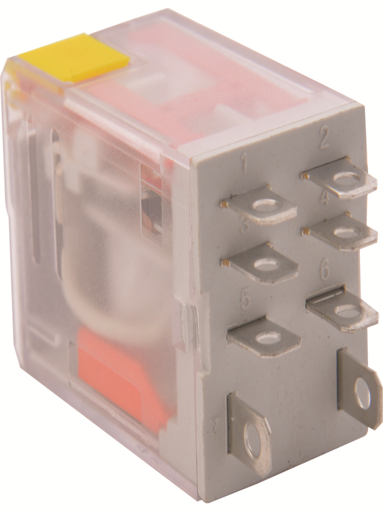 ממסר 8 פין 24V DC 10A שטוח רחב