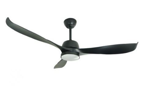 מאורר תקרה  56" אטלנטה IP44 שלט+לד שחור NORTHER