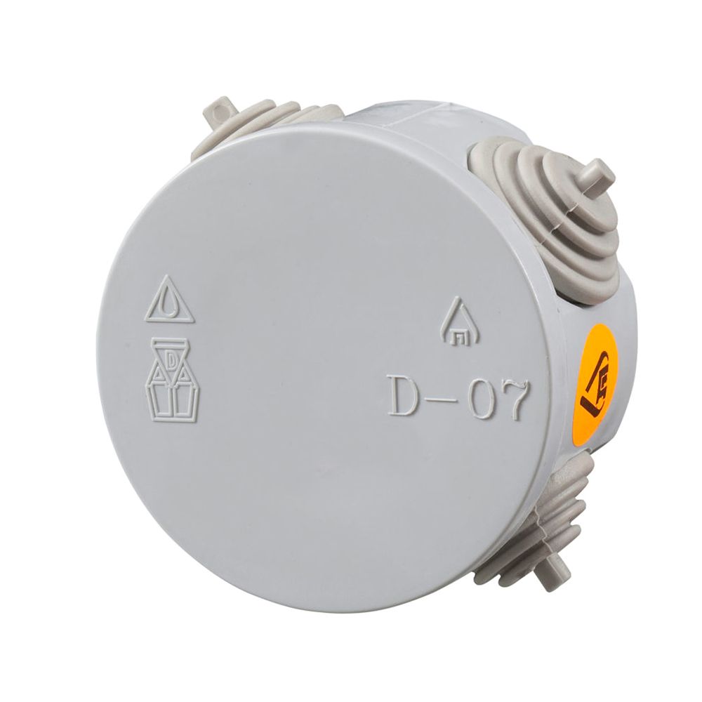 קופסת הסתעפות עגולה 70 כניסות IP-44 D-07 עמיד 850 מעלות