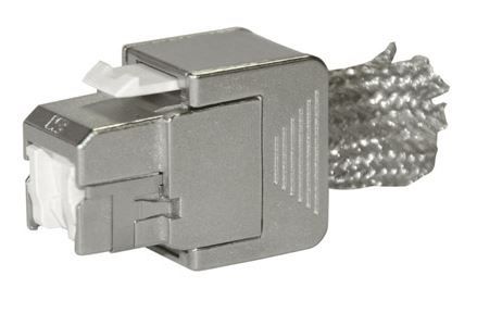 שקע מחשב קיסטון מתכתי RJ45 מסוכך CAT-6A/7(3M)CORNING