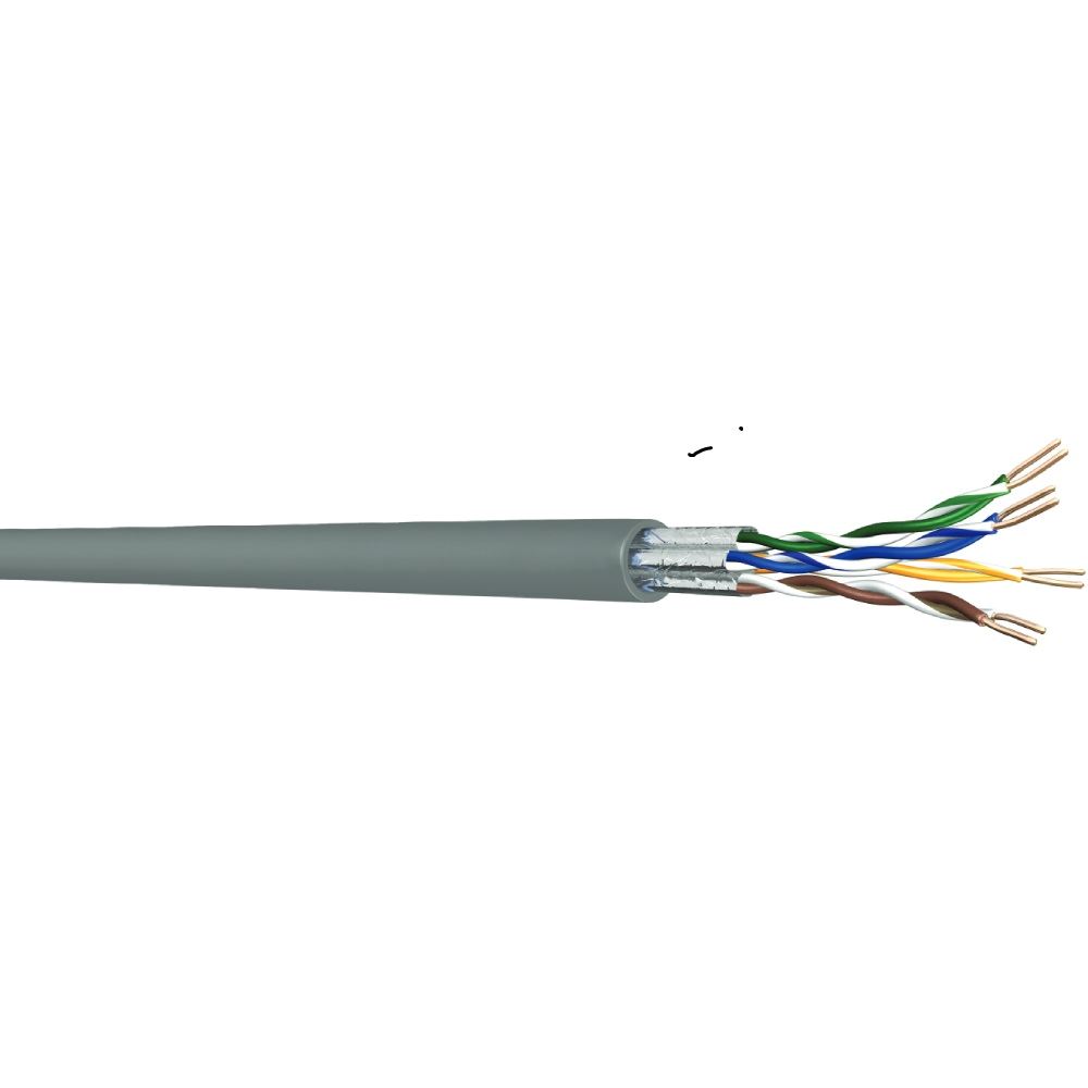 כבל מחשב 4X2X24 CAT5e אפור - חבילה 100מ'