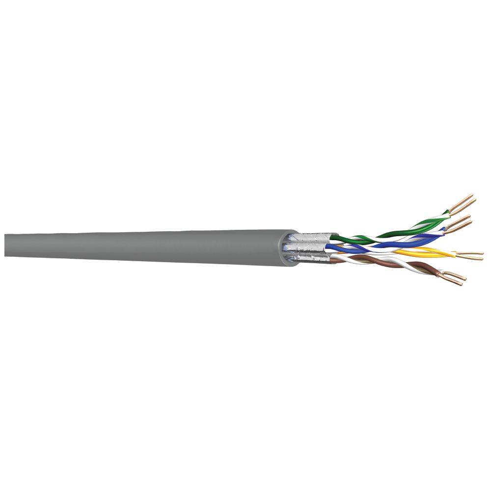 כבל מחשב אפור 4X2X24 CAT5E קרטון 305