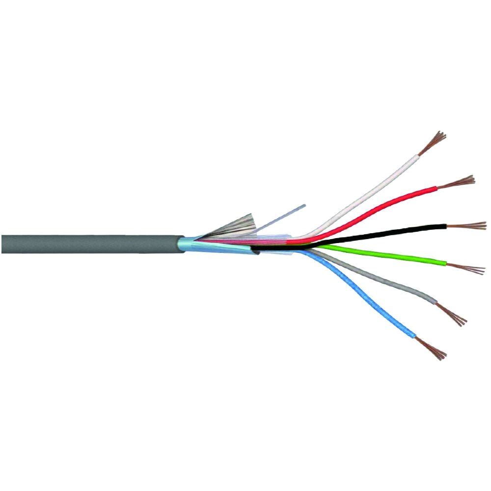 כבל אלקטרוניקה AWG 4X2X22 6005 אפור כ"מ - תוף 500מ'