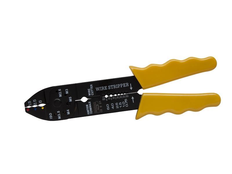 לוחץ סופיות 0.75-6 MM2   וסופיות 0.5-6MM2 / 10-20 AWG צהוב באקו