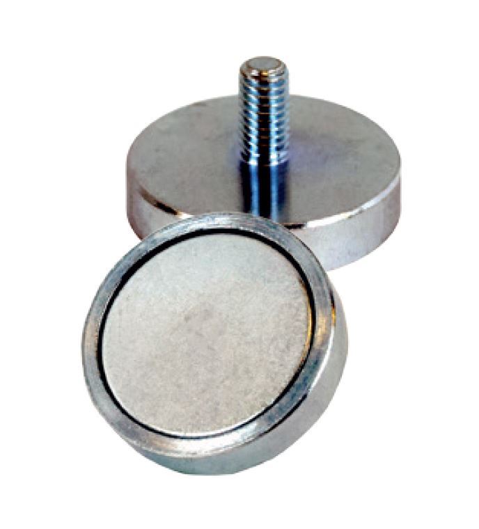 מגנט עגול כח דחיפה 6 ק"ג קוטר 13 מ"מ אקליפס