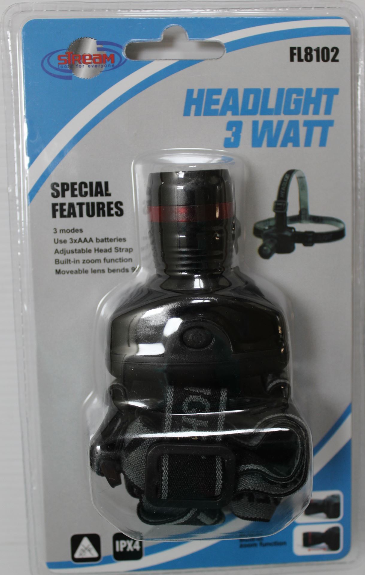 פנס ראש 3W טלסקופי עם דימר