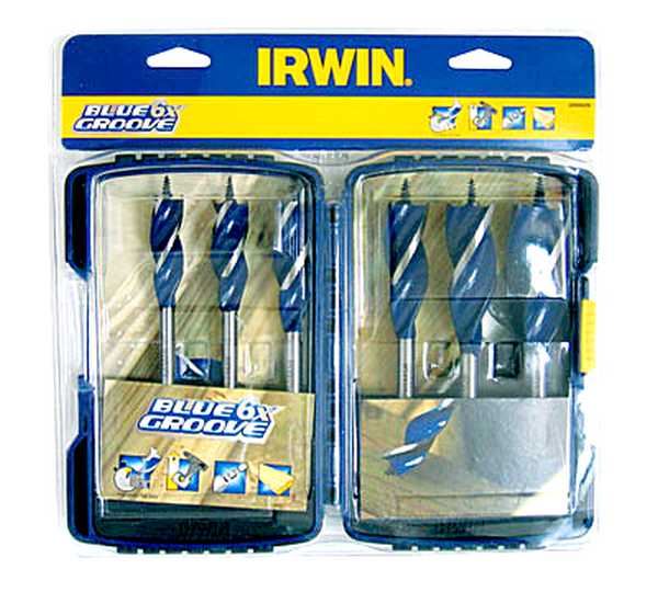 סט מקדחים ספירלי לקידוח בעץ 6 י"ח  10506628 אירוין