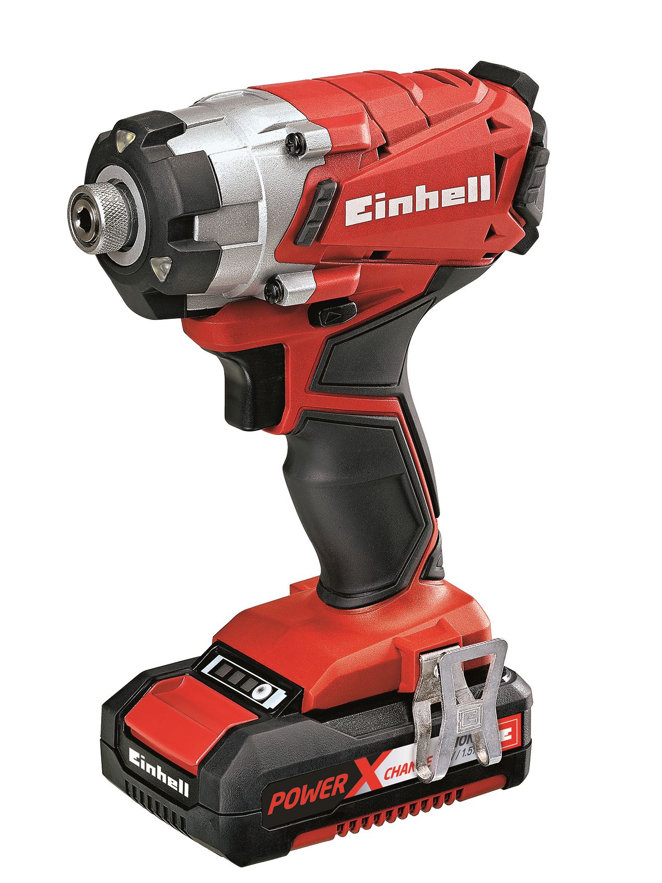 מברגה אימפקט נטענת 18V ליתיום + סוללה 1.5Ah +מטען מהיר במזוודה שנתיים אחריות איינהל