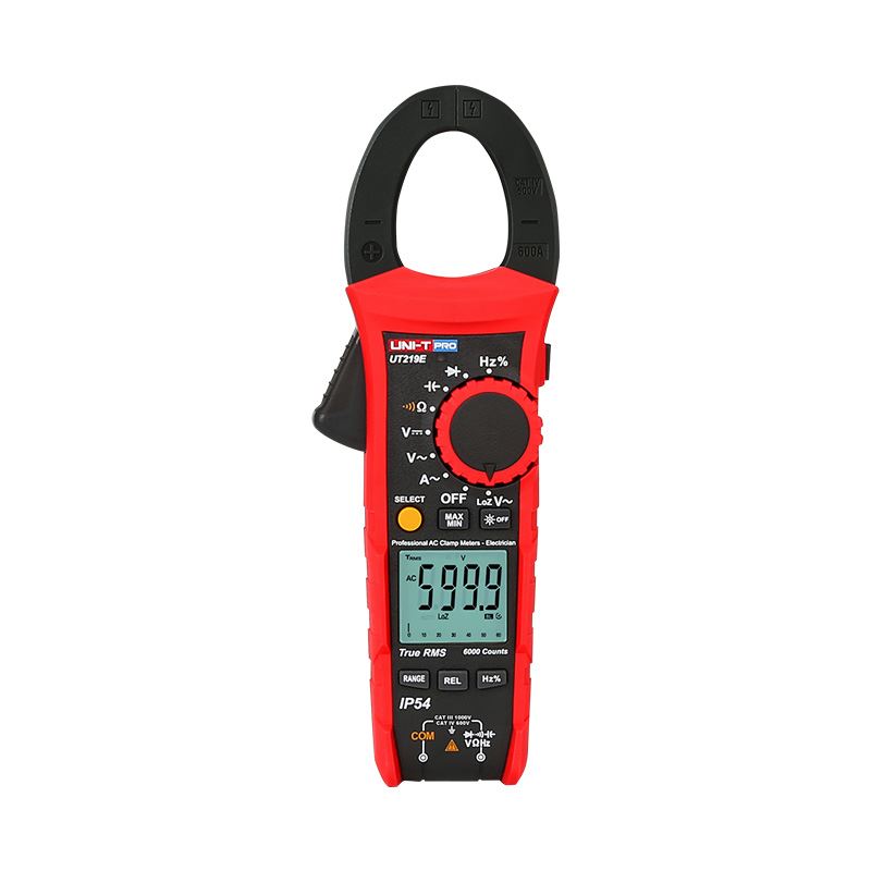 צבת זרם 600A ACDCקבל+טמפ UNI-T